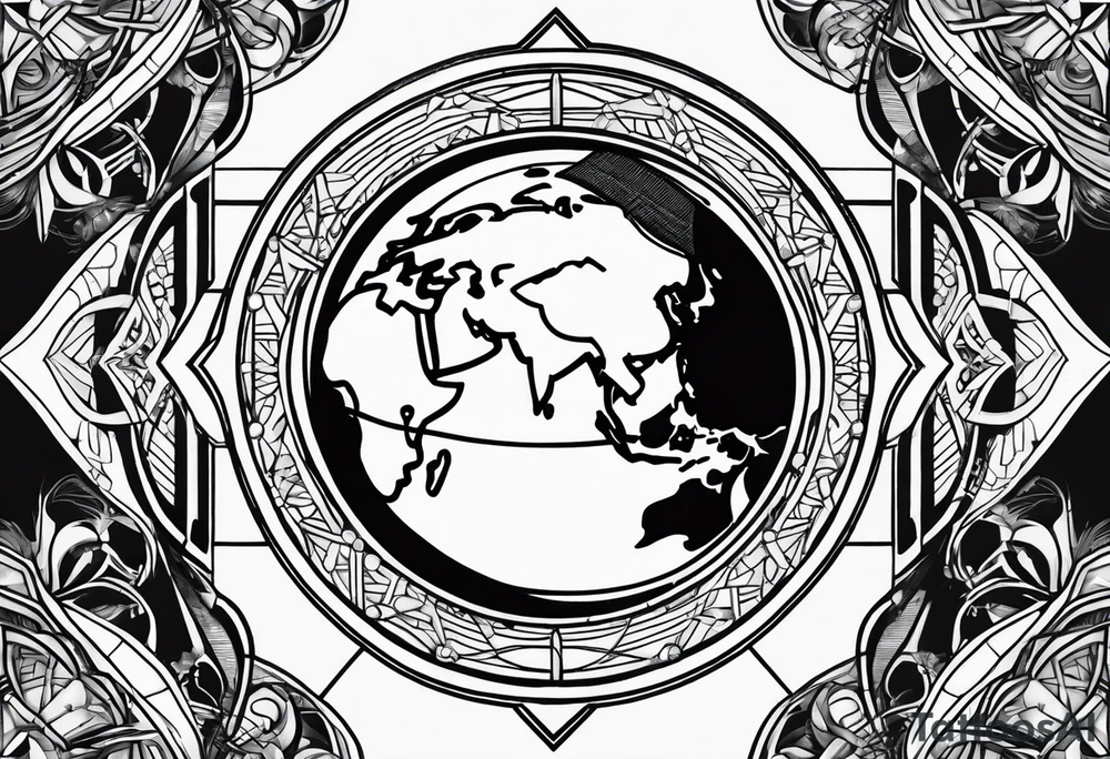 Earth tattoo idea