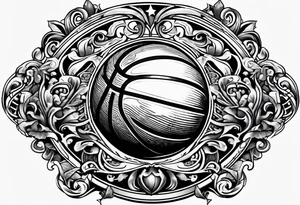 basketball , september virgo, birth year 2005, birth place detroit tattoo idea