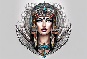 Isis Goddess Tattoo tattoo idea