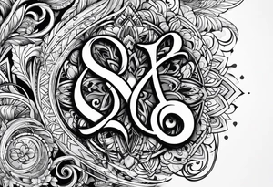 Music love infinity tattoo idea
