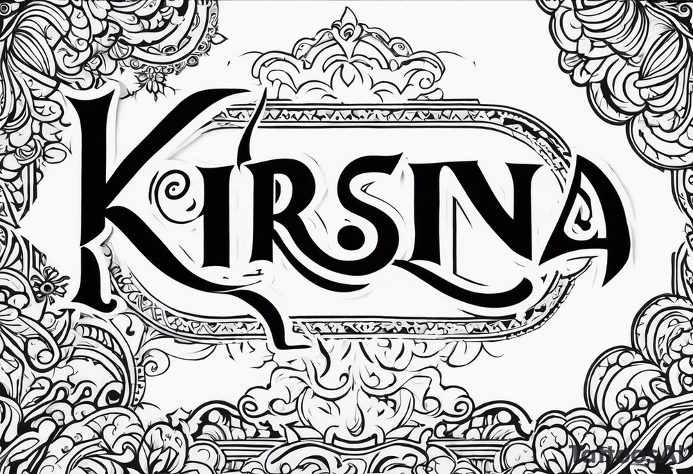 KRSNA tattoo idea