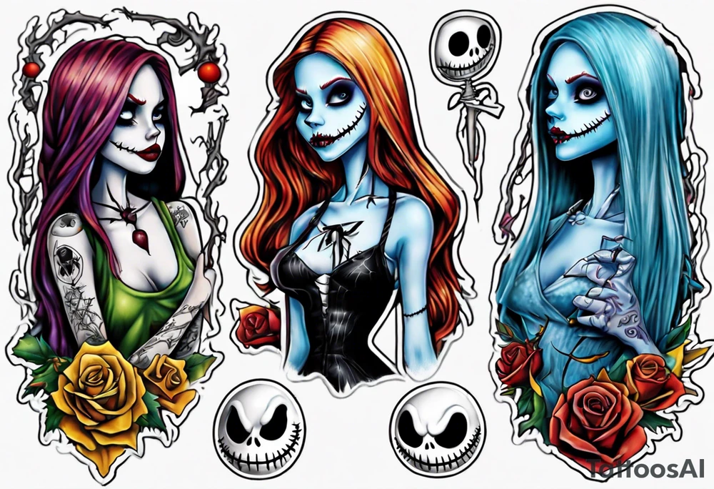 Nightmare before Christmas Sally tattoo idea