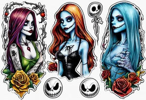 Nightmare before Christmas Sally tattoo idea
