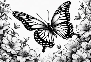 butterfly’s flying up my arm with some clouds and maybe some roman numerals tattoo idea