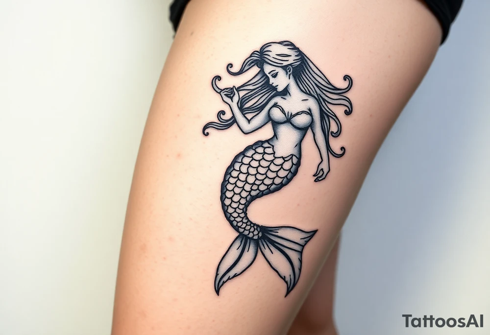 mermaid tattoo tattoo idea