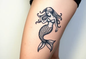 mermaid tattoo tattoo idea