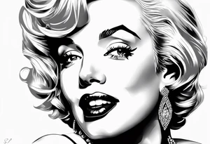 marilyn monroe scarface tattoo idea