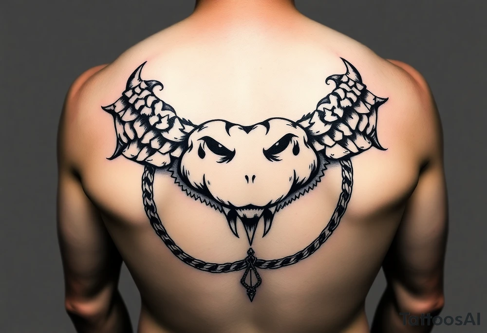 Design a ballgag tattoo idea