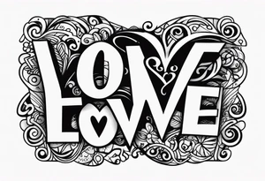 Love me now tattoo idea