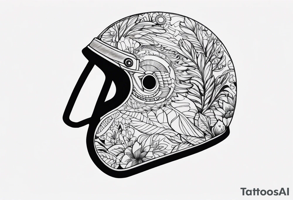 A Bird with a Helmet tattoo idea