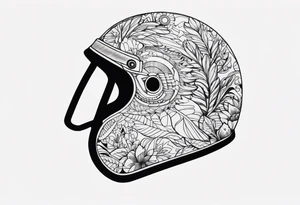A Bird with a Helmet tattoo idea