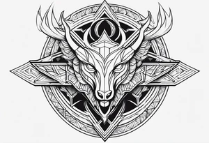 the symbol of Lucifer ,simple tattoo idea