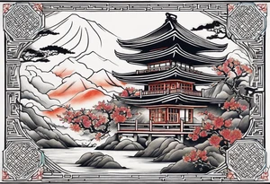 Family half sleeve tattoo idea