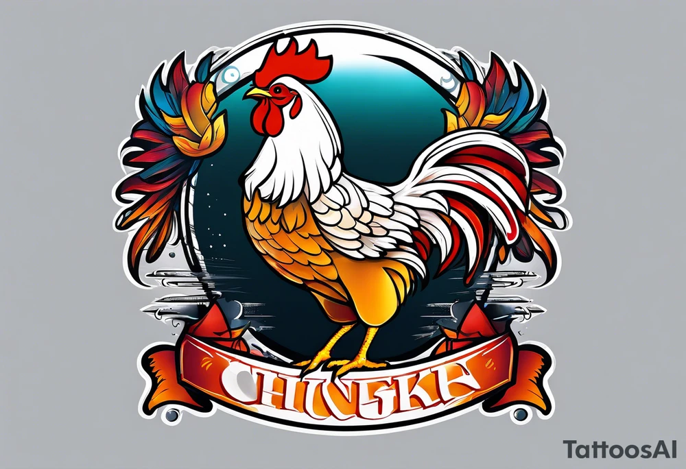 Chicken wing tattoo idea
