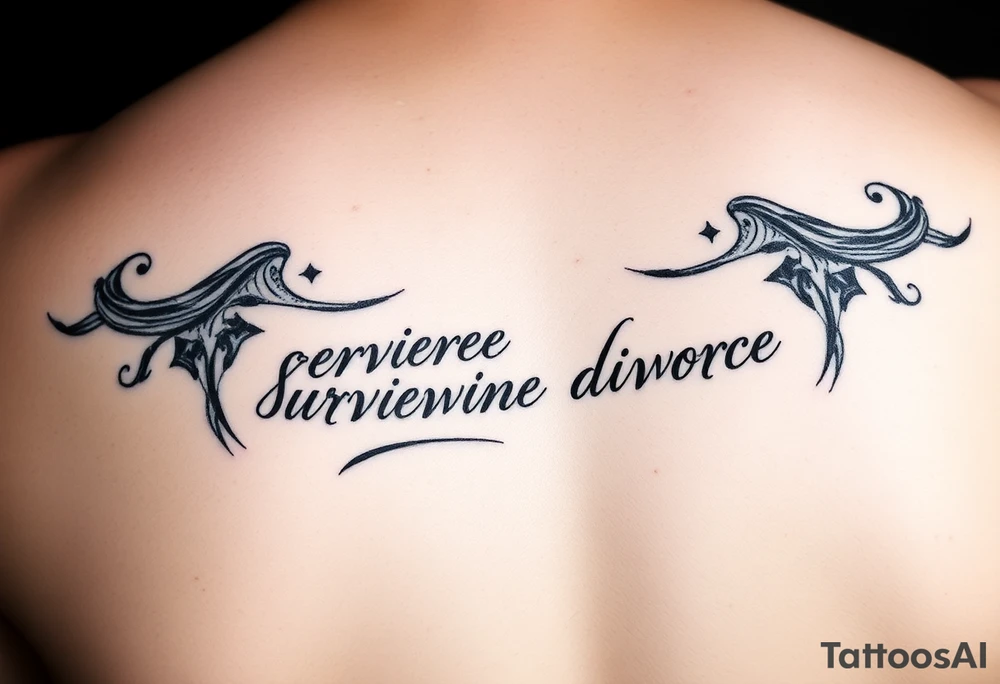Reminder of surviving divorce tattoo idea