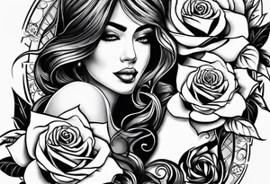 The name jasmina with a rose tattoo idea