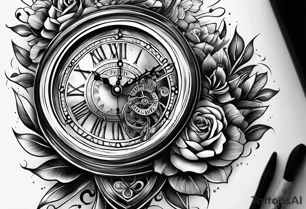 Clock tattoo idea