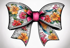 Girly bow tattoo idea