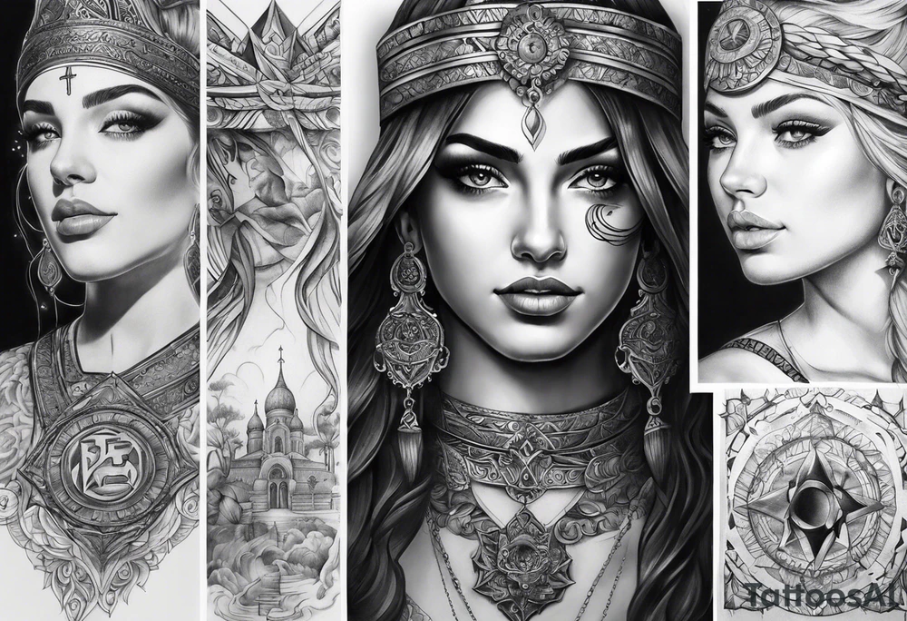 A religion themed shoulder tattoo to suit my forearm tattoo tattoo idea