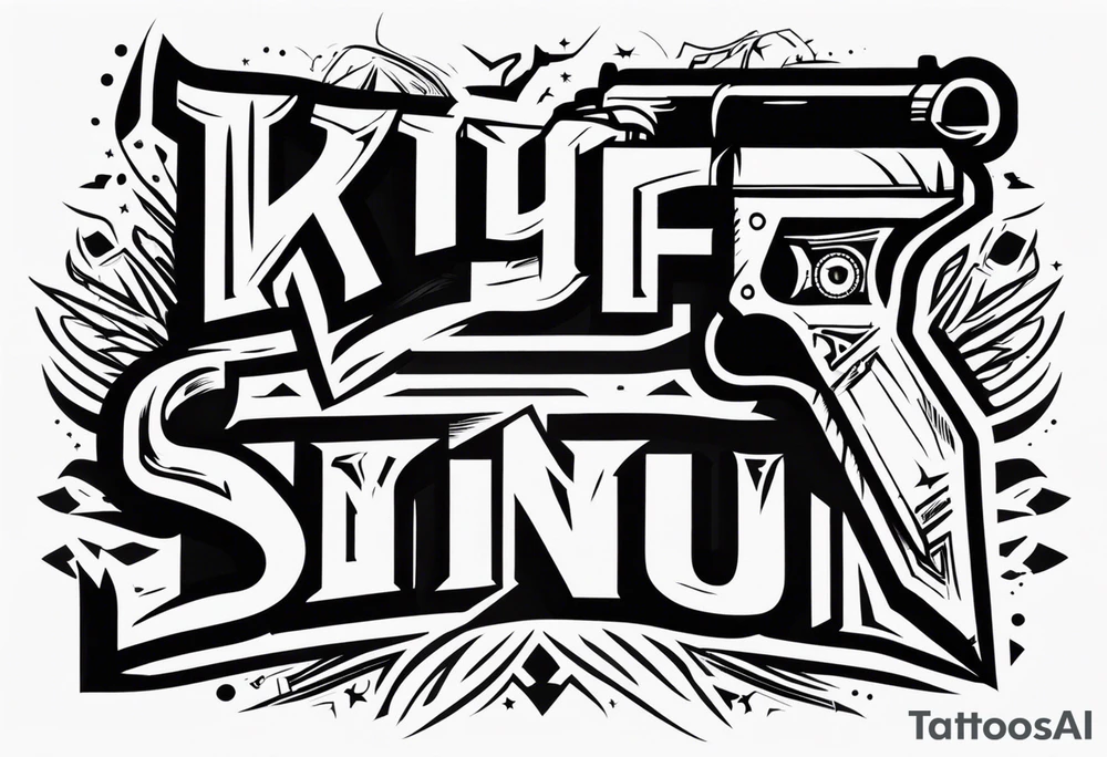 KYDF with a gun tattoo idea
