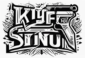 KYDF with a gun tattoo idea