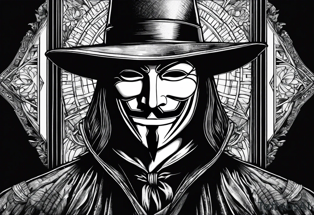 v for vendetta tattoo idea