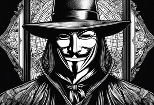 v for vendetta tattoo idea