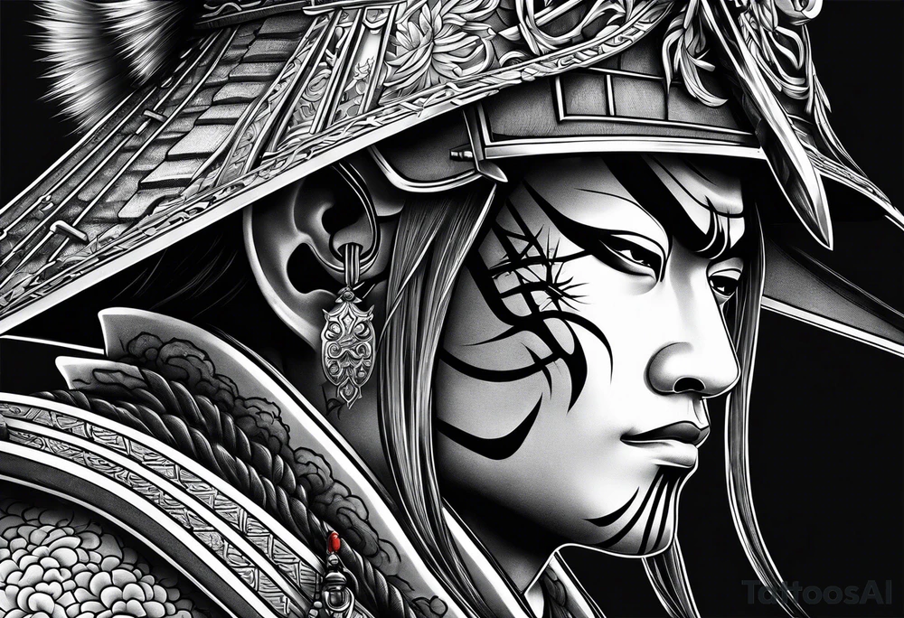 Samurai of death tattoo idea