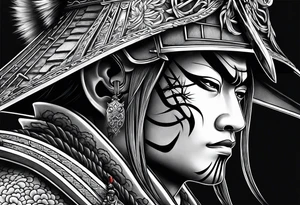 Samurai of death tattoo idea