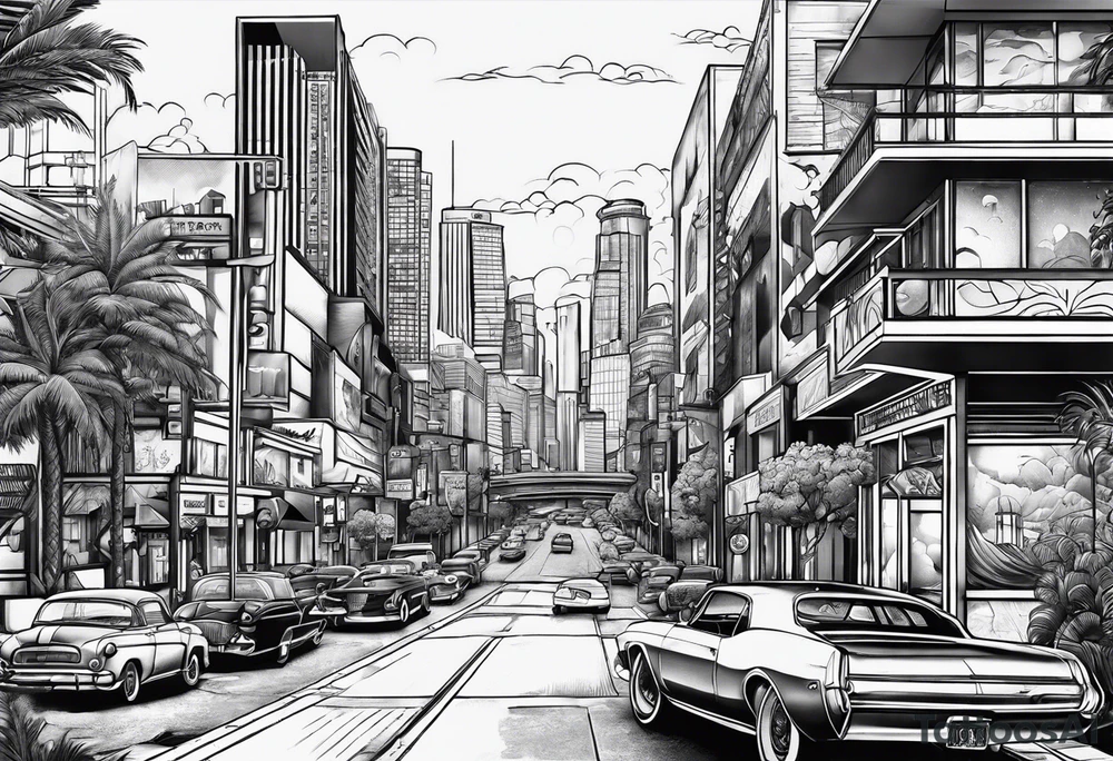 city of los angeles tattoo idea