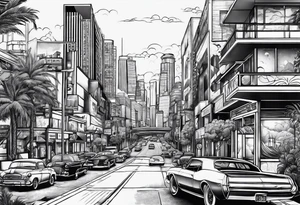 city of los angeles tattoo idea