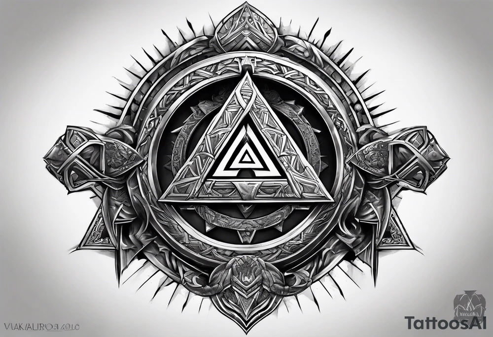Valhalla round
shield axe sword valknut tattoo idea Valhalla round
shield axe sword valknut tattoo idea