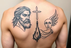 Father son and the holy spirit tattoo, no images of faces tattoo idea