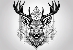 Scary, deer, horror tattoo idea