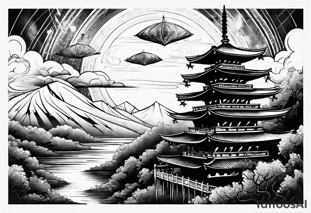sky scaper tattoo idea
