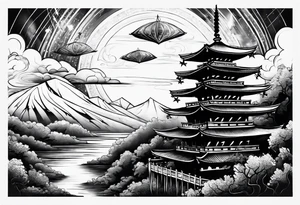 sky scaper tattoo idea