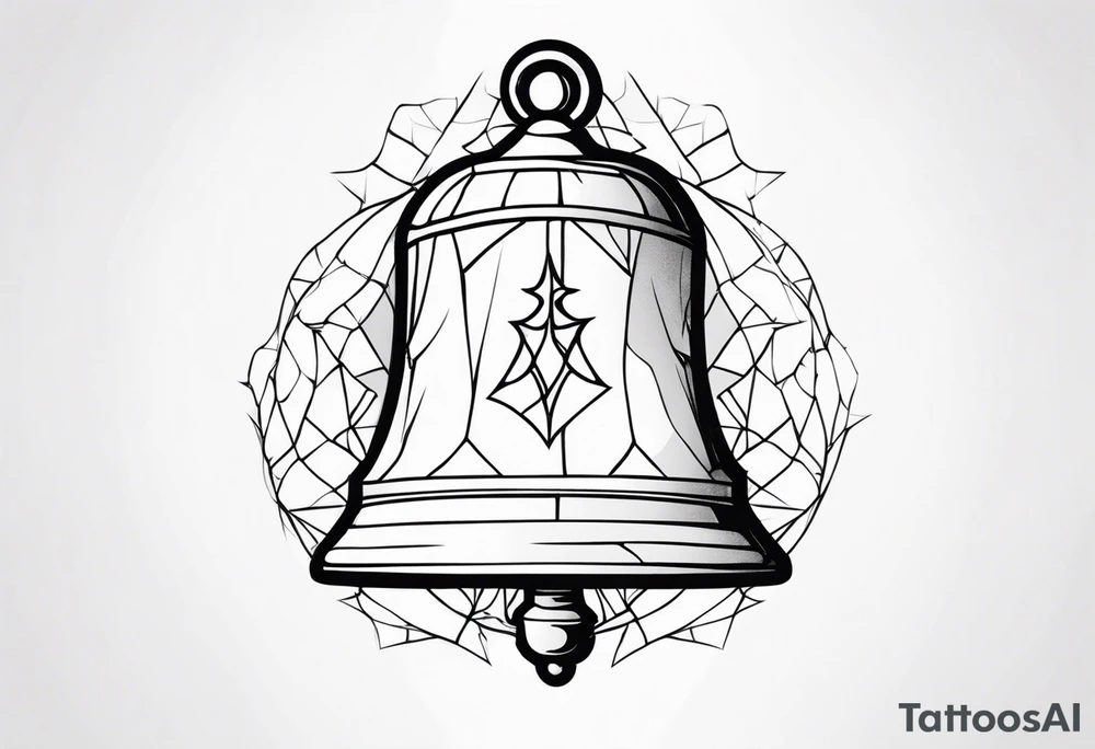 cracked bell tattoo idea