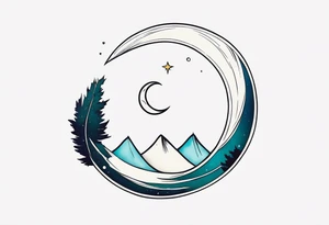 explore symbole 
sacred crescent moon tattoo idea