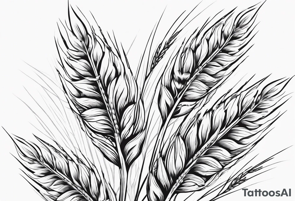 wheat spike
with this sentence ستملأ الوادي سنابل… tattoo idea