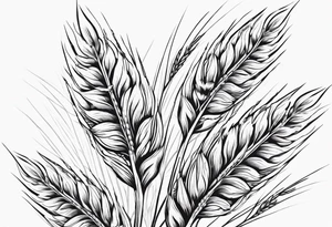 wheat spike
with this sentence ستملأ الوادي سنابل… tattoo idea