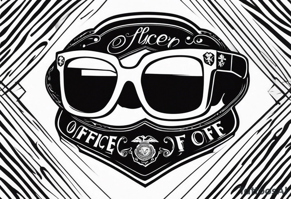 sunglasses Officer tattoo idea