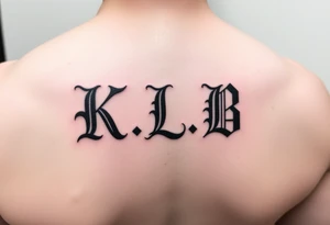 K.L.B tattoo idea
