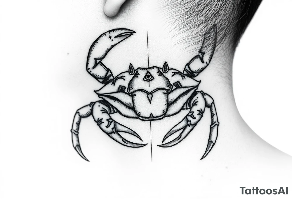 Sign of a caner a crab tattoo idea