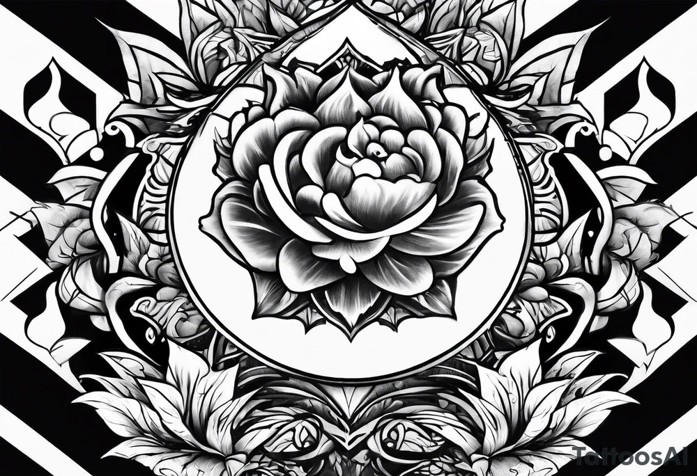 ground on fire tattoo idea