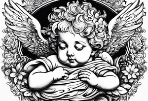 two cherubs tattoo idea