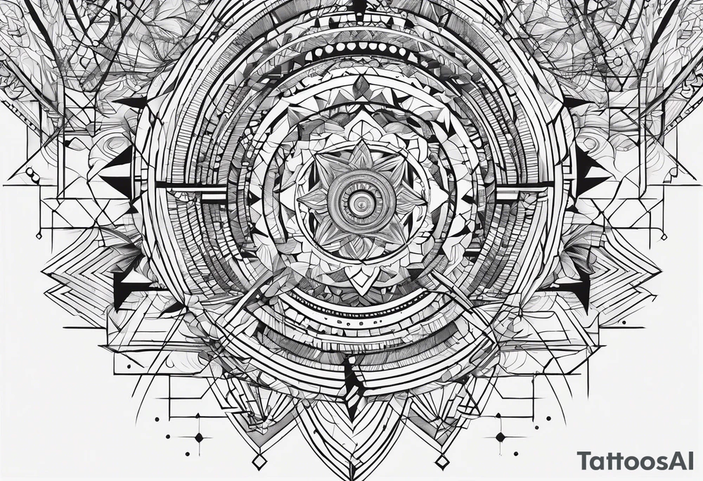 a diagram of connecting lines that have nondescript points, but would lend itself to appearing like a chart for connecting thoughts. tattoo idea