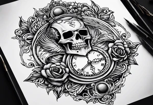 Writing: "In Omina Paratus" tattoo idea