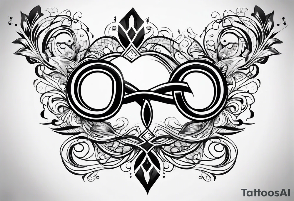 Horizontal, Infinity symbol tattoo idea