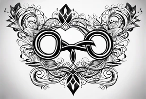Horizontal, Infinity symbol tattoo idea
