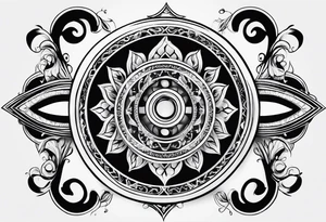 Infinity loop with negative space tattoo idea